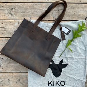 New w/tags! KIKO leather tote.